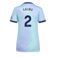 Camiseta Arsenal William Saliba #2 Tercera Equipación para mujer 2024-25 manga corta